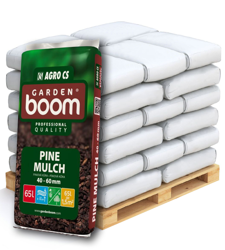 Garden Boom Piniová kůra 40-60 mm Paleta - 39x 65l